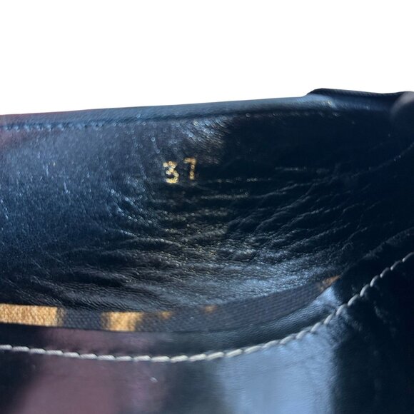 Giambattista Valli Leopard Print Leather Canvas Slip-On Flats Women's EU Size 37 - Picture 7 of 8